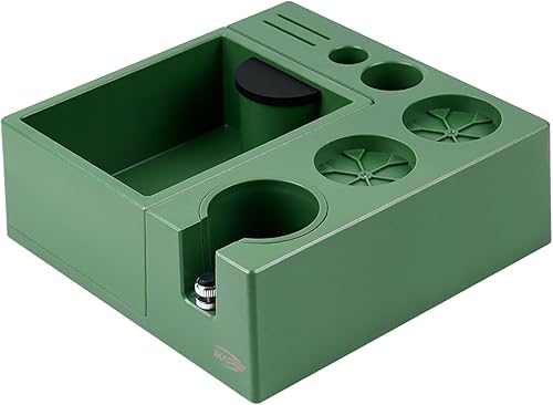 IKAPE V2 - Caja organizadora de café expreso para almacenamiento de 51, 54, 2.283 in, distribuidor, portafiltro y accesorios de pantalla de disco,