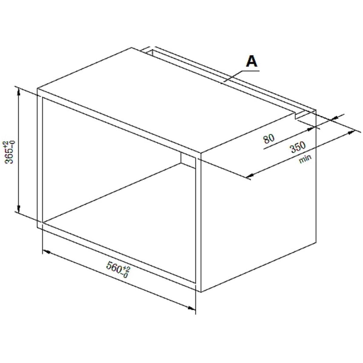 PKM Einbau-Mikrowelle MW800-20B EB | 800 W Mikrowellenleistung | 20L Garraum | 6 Leistungsstufen | 6 Programme | Auftaufunktion | Glas-Rahmen, schwarz | Drehteller (24,5cm) | LED-Display | schwarz