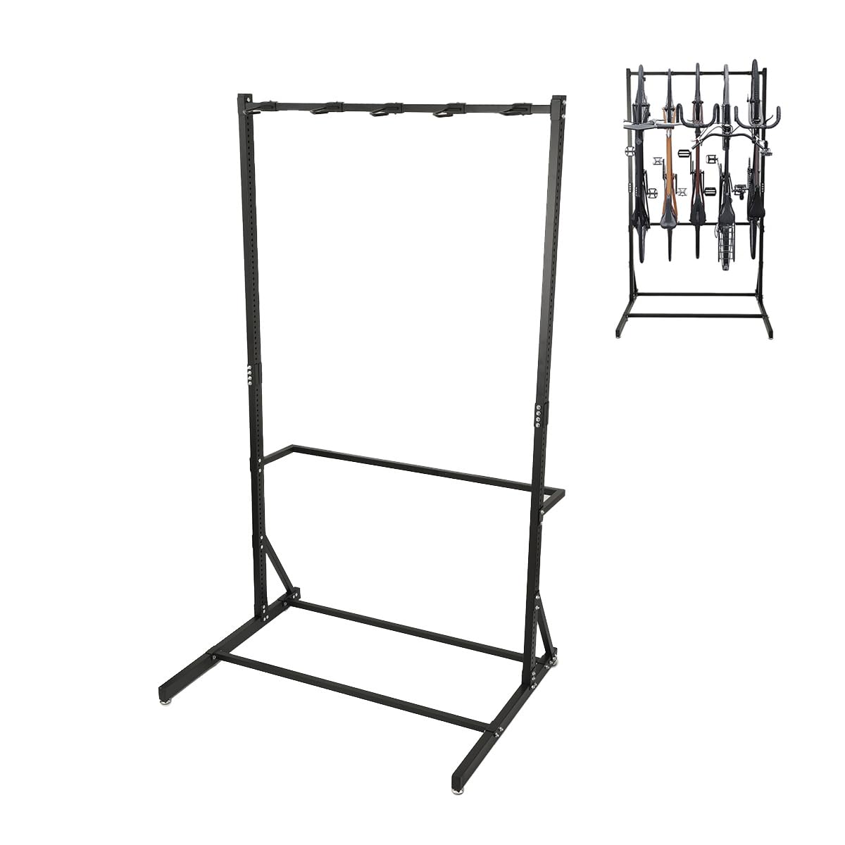 Freistehender Fahrradständer 5 Fahrräder Fahrrad Ständer Halter 60KG