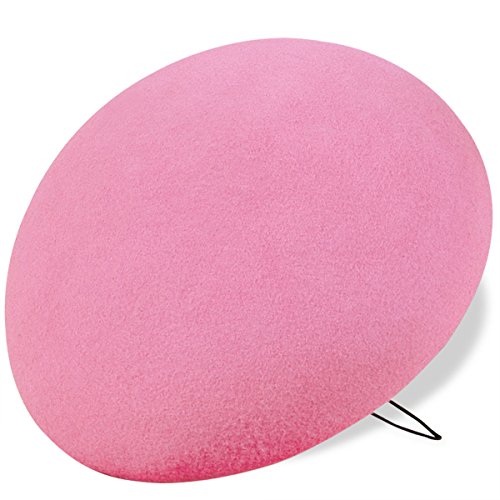 Lawliet Eleganter, massiver runder Fascinator aus Wollfilz, 17 cm Gr. Einheitsgröße, rose Cover
