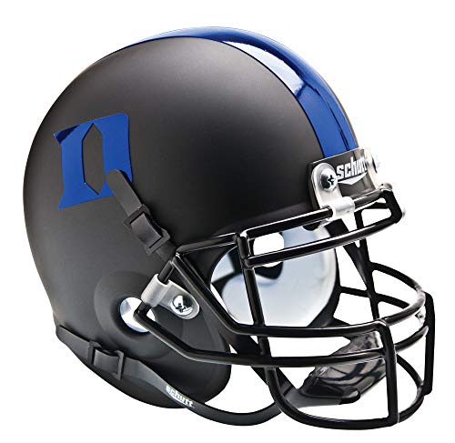 NCAA Duke Blue Devils Collectible Alt 3 Mini Helmet, Matte Black Blue