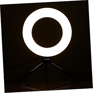 UKCOCO 1 Set 6 Fill Light Mini Ring Light for Phone Camera Tripod Stand Video Tripod LED Ring Light with Stand Battery LED Ring Light with Tripod Live Streaming Fill Light Rgb Fill Light