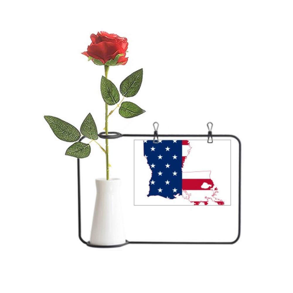 Vase suspendu Louisiane USA et sa rose pour embellir votre salon