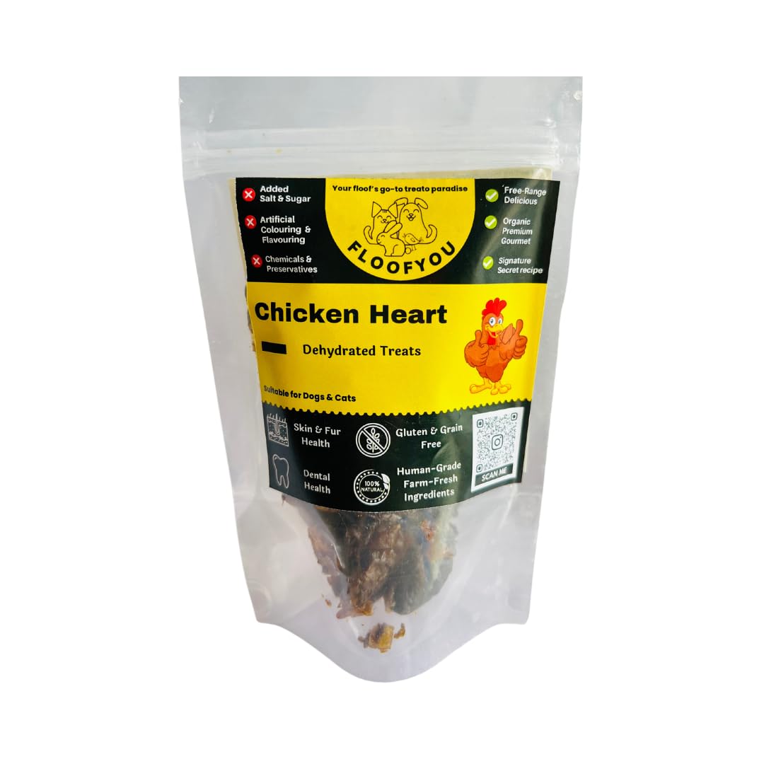 FloofYou Chicken Heart Jerky Small Bite Sized Dehydrated Natural Healthy Dog Treat (B0CBKGRM1P) Amazon Price History, Amazon Price Tracker