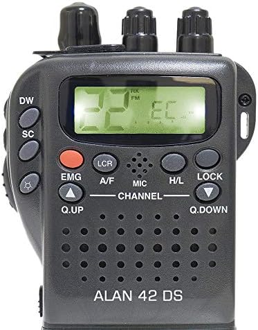 Midland C1267 Alan 42 DS - CB Radio Portable Transceiver AM/FM Multi Band for All European Union Countries, Black