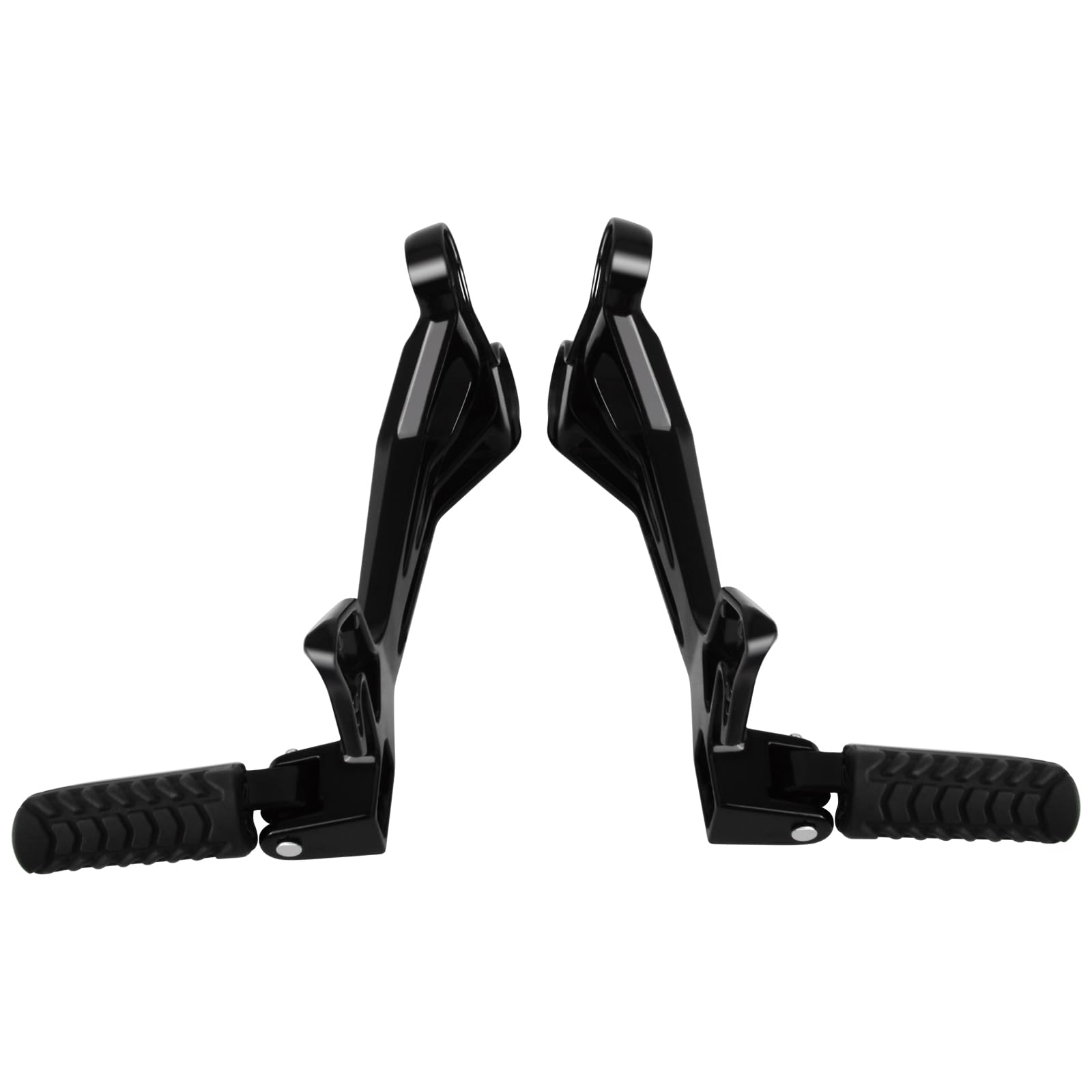 Reposapiés trasero para motocicleta con kit de soportes para Kawasaki Ninja 650/Z650 2017-2024, negro