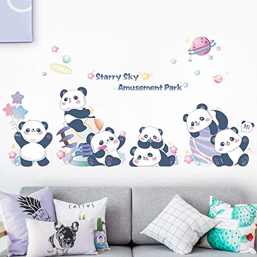 Vinilo decorativo panda para pared, extraíble y resistente al agua miniatura 4