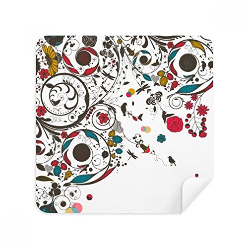 Chiffon de nettoyage lunettes en suède illustration art moderne essuie-écran 2pcs