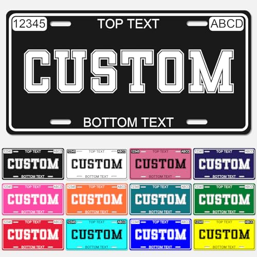 Custom License Plate - Metal Personalized License Plates with UV