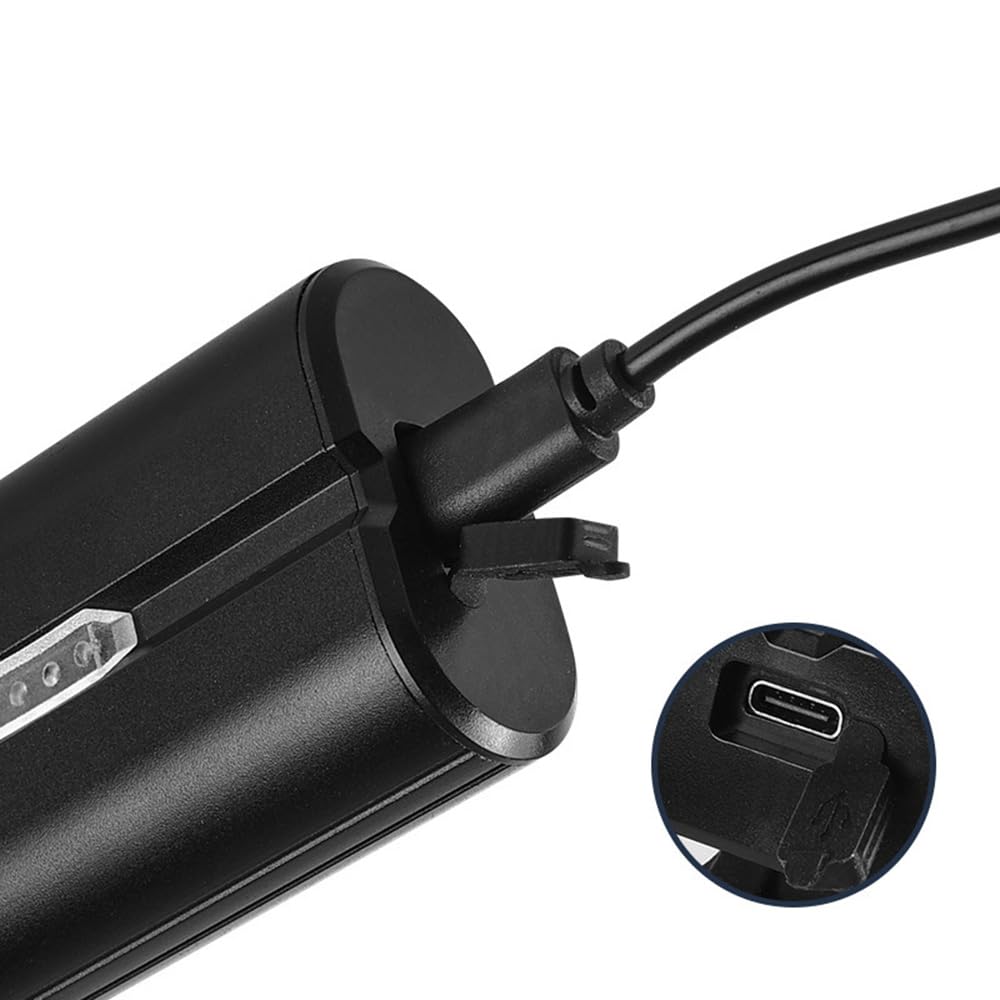 Fari a LED per Bicicletta, luci per Bicicletta, luci per Ciclismo, Batteria ai polimeri Ricaricabile di Tipo C