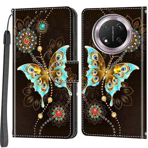 Étui portefeuille papillon pour Honor Magic7 Lite : un cadeau poétique utile