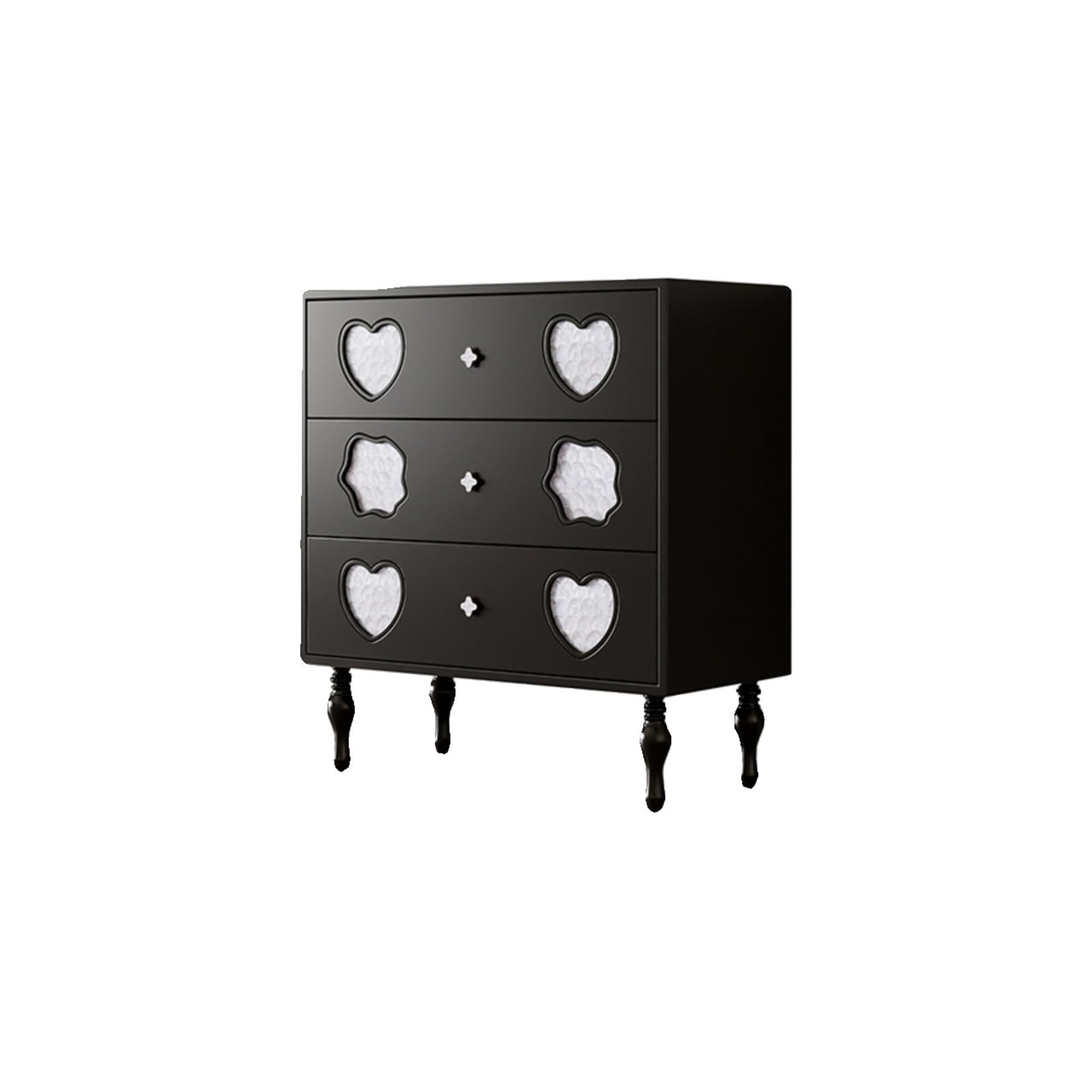 Dh2yjnbf3 Black Bedroom Bedroom Nightstand, Drawers Dresser, Wood Storage Chest Of, Sofa End Table For Living Room Entryway Storage Organizer(Black)