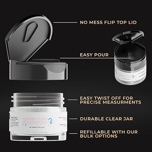 Miniatura 129 de Brew Glitter - Purpurina comestible para bebidas, cócteles, cerveza, adornar bebidas Certificado Kosher y Halal 100% comestible y de grado Azul