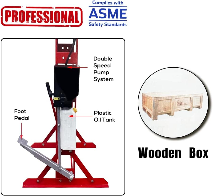50 Ton H-Frame Hydraulic Shop Press with Floor Press Plates for Garage Shop