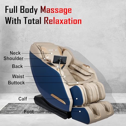 Image of RoboTouch ABS Ecozen Zero Gravity Full Body Electric Massage Chair (Blue)