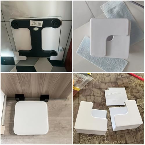 Support pèse-personne numérique mural et adhésif pour un rangement vertical - 4