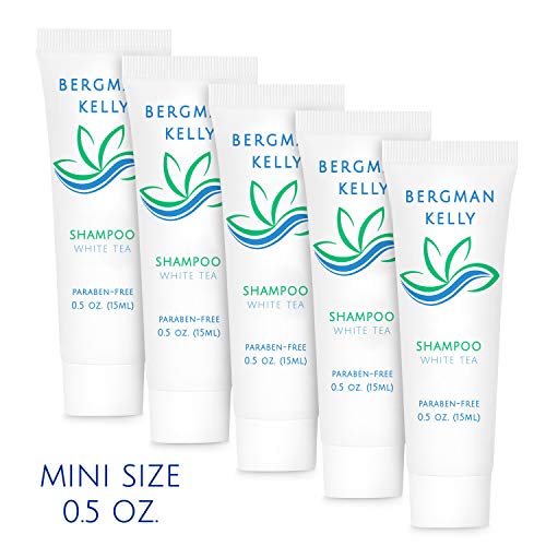BERGMAN KELLY Travel Size Hotel Shampoo (0.5 fl oz, 100 PK, White Tea), Delight Your Guests with Revitalizing and Refreshing Shampoo, Quality Mini & Small Size Guest Amenities Hotel Toiletries in Bulk - Thumbnail 5