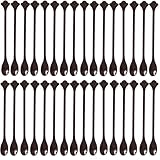 200 Pcs Coffee Cocktail Stirrer Stick Spoon Disposable Plastic Mini Stir Cup Drink Kitchen Dining Coffee Tea Spoon, Utensils Accessories Bar Restaurant, Brown