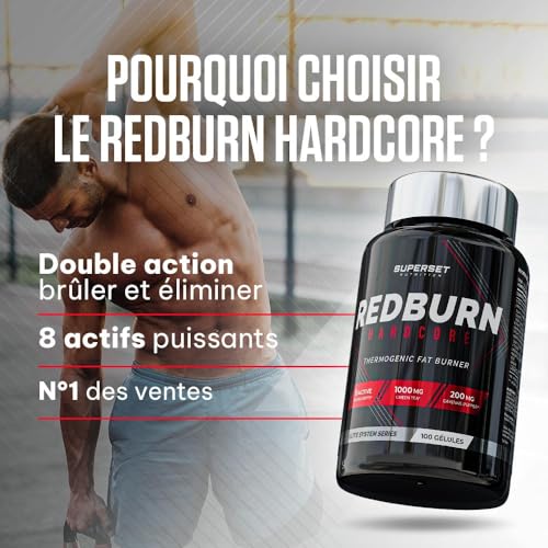 Superset Nutrition | Redburn Hardcore (100 Caps) | Brûleurs de Graisse | N°1 des ventes brûleurs de graisses – Image 3
