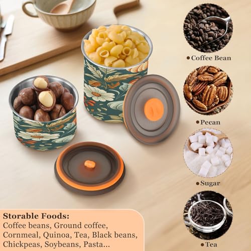Contenedor de café hermético de acero inoxidable 17oz miniatura 6
