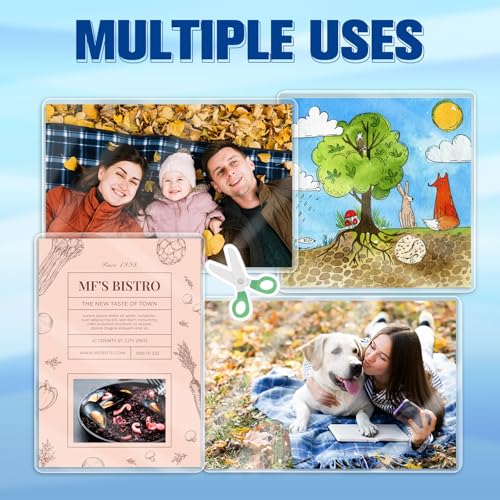 Image of 100 Pack 3mil Thermal Laminating Pouches 5 inchx7 inch Badge Laminate Pouches Clear Laminated Luggage Tags Printable Laminator Pouches for Business Permits Cards