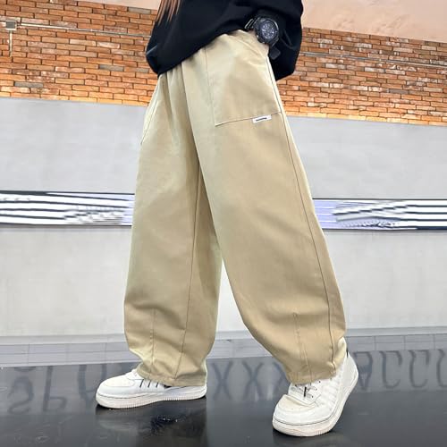 Boys Cargo Pants Lightweight Outdoor Activewear Comfortable Casual Trousers for Kids 4-12 Years Trendy Design3