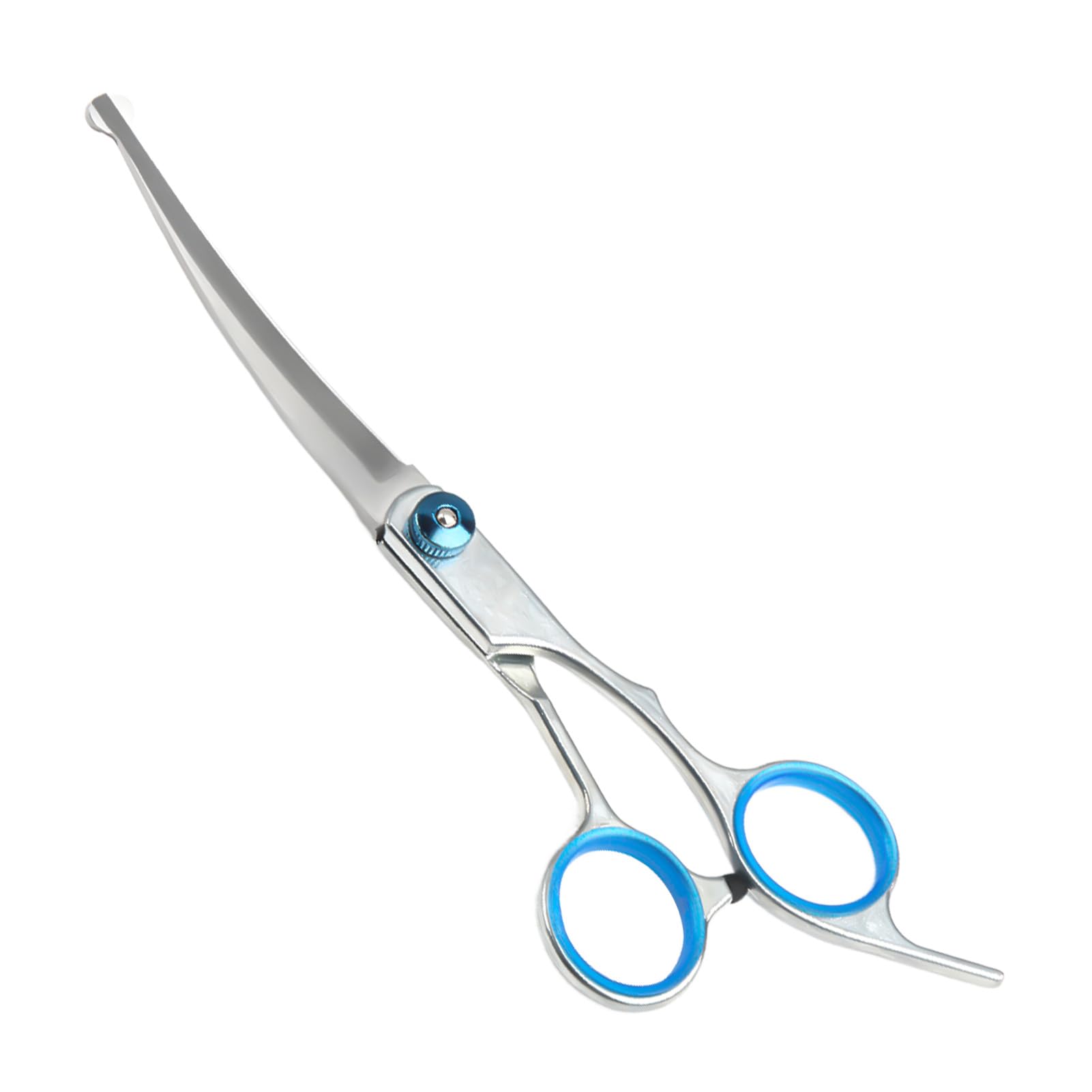Ciseaux Courbes pour Toilettage d'Animaux | Ciseaux Toilettage Chien Professionnel | Acier Inoxydable avec Pointe de Sécurité Arrondie | Idéals pour Couper les Poils de Chiens et Chats