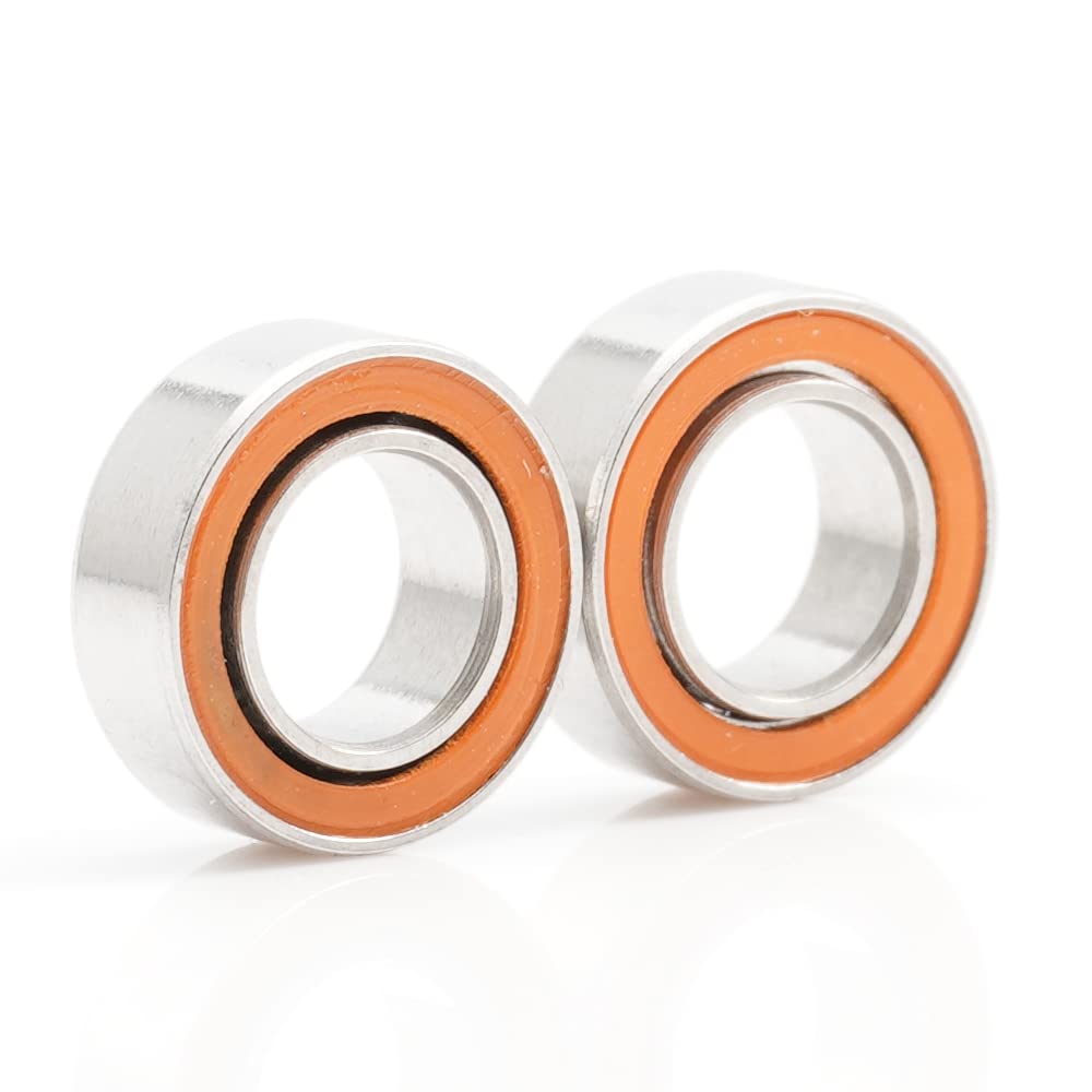 SMR95 2OS Fishing Bearing 5X9X3 MM (2 PC) ABEC-7 Stainless Steel Hybrid Si3N4 Ceramic Bearing Ocean Fishing Ball Bearings SMR95C 2RS