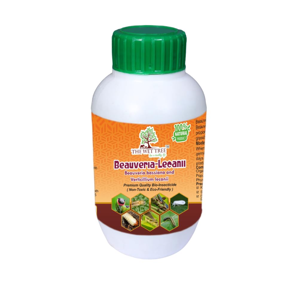 THE WET TREE Beauveria-Lecanii (Beauveria Bassiana & Verticillium Lecanii) Liquid | Bio Pesticide | Insecticide for Plants (250ml) (B0CQPHNCBY) Amazon Price History, Amazon Price Tracker