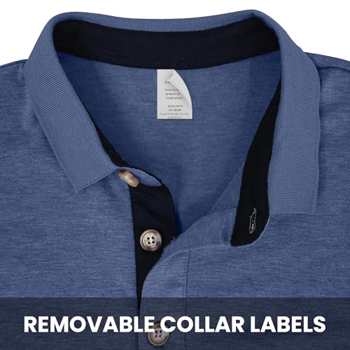 Men's Casual Polo Shirts Short Sleeve Summer Shirts Classic Collared Golf Shirt4