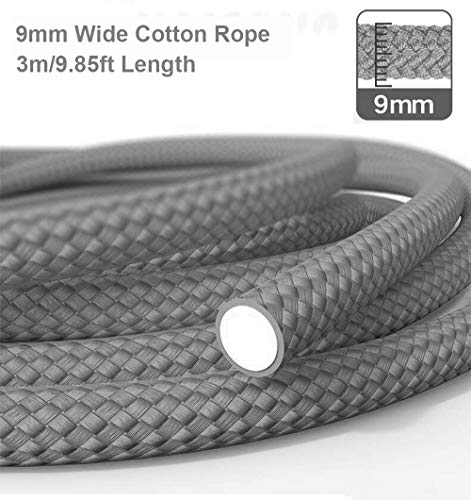 Weighted Jump Rope Heavy Speed Jumping Skipping Rope Workout Cotton 9mm Ball Bearing Non-Slip Cushioned Foam Handle for Crossfit MMA Cardio Stamina Boxing Endurance Strength Training Fitness Exercise - Thumbnail 4