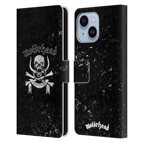 Motorhead Housse Cuir iPhone 14 Plus Étui Protection Rabat Portefeuille