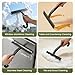 Shower Squeegee for Glass Doors - Ergonomic Round Grip, All-in-One Silicene Design with Built-in Hook Design for Easy Hanging, Efficient for Bathroom, Tile Wall, Car