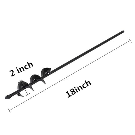 Auger Drill Bit,Garden Plant Flower Bulb Rapid Planter Umbrella Hole Digger for 3/8 Hex Drive Drill(218inch)