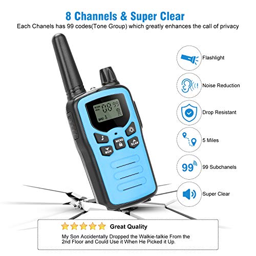 WELVAN Walkie Talkie Bambini, Regali Natali