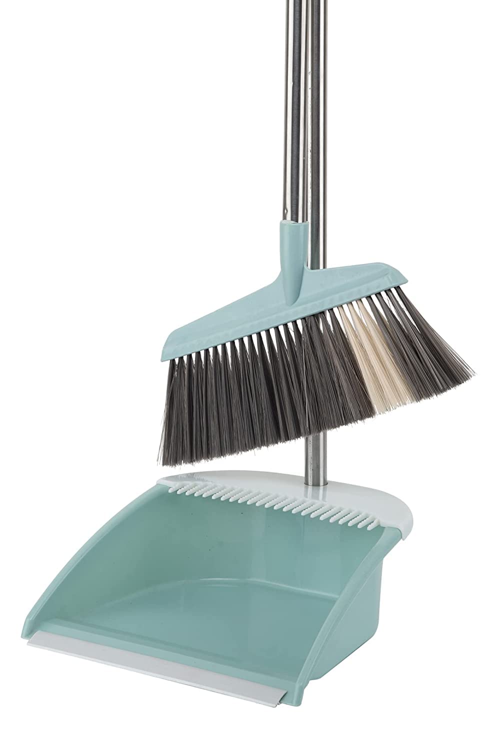 Sankirtan STAINLESS STEEL Broom and Dustpan with Self Cleaning Bristles, Upright Stand Up Long Handle Floor Brush and Dust Pan for Indoor/Outdoor Combo Set (Multicolour, Large) (B08KLP2KP1) Amazon Price History, Amazon Price Tracker