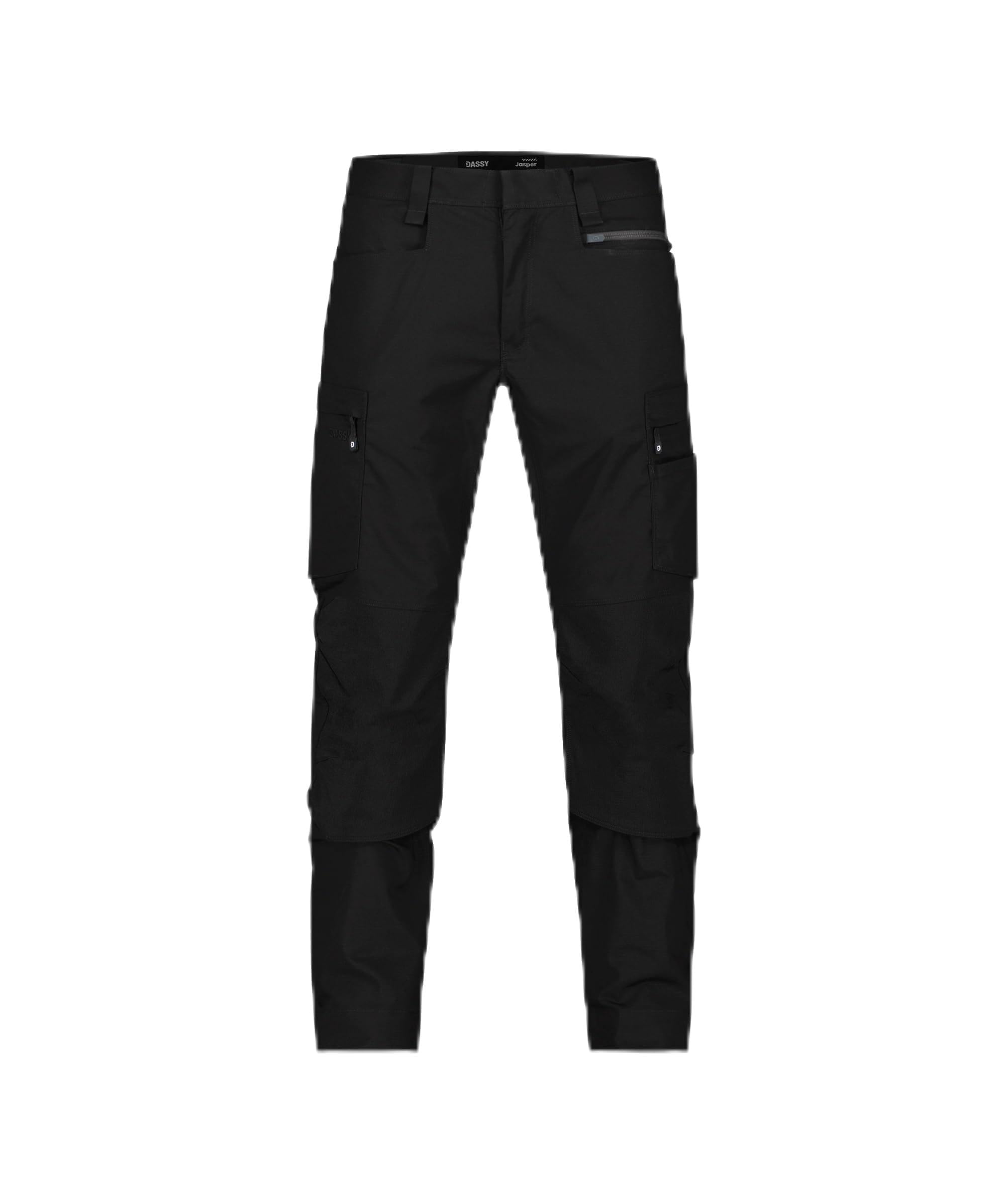 DASSY® Jasper Arbeitshose mit Kniepolstertaschen - Größe 58 - SCHWARZ