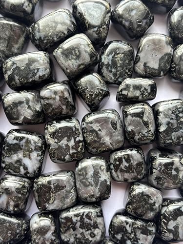 Image of Tumbled Stones, Natural Crystal Healing Stones, Home Office Decor, Aquarium Decorative Pebbles, Vase Fillers (Indigo Gabroo, 50)