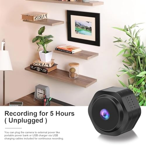 Image of MiNi WiFi Spy Hidden Camera,Nanny Camera, 4K Ultra HD Wireless Security Cameras for Baby,Dog,Cat,Pets, AI Motion Detection Alerts, Auto Night Vision, Real Time Record Surveillance Cam for Home