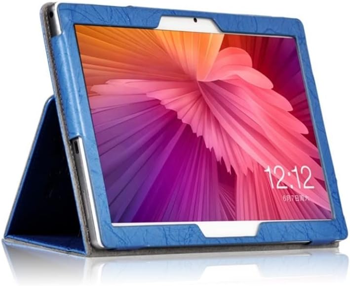 for VANKYO MatrixPad S30 S30T 10.1 Inch Android Tablet Case Print PU Leather Folding Stand with Hand Holder Magnetic Cover (Color : Black, Size : for MatrixPad S30)