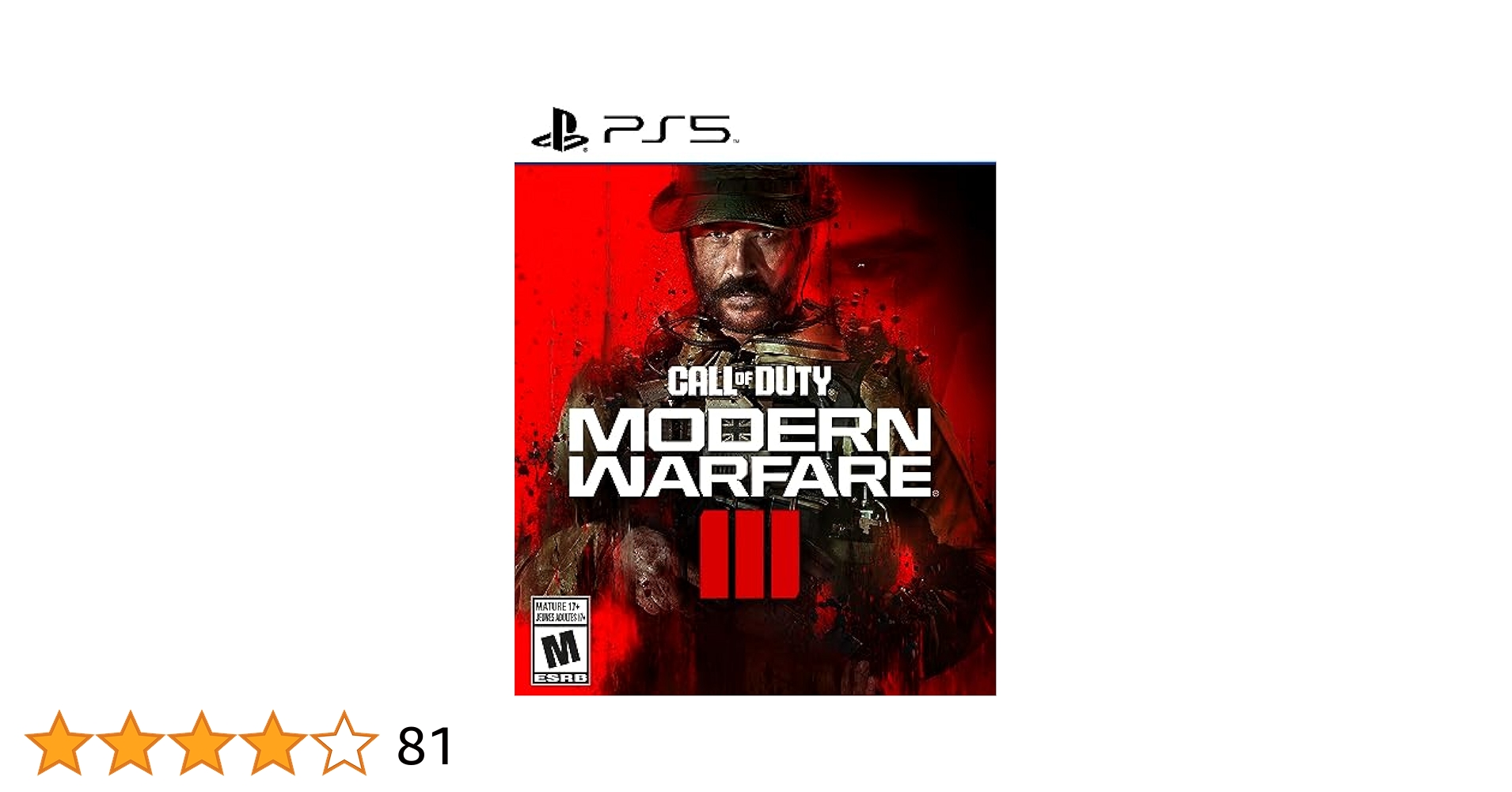 PlayStation - PS5 コール オブ デューティ モダン・ウォーフェアⅢ Call of Duty Modern Warfare III PlayStation 5 : Amazon.ca