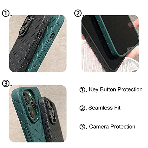Coque respirante iPhone 14 Pro anti-surchauffe avec motif de tissage - 2