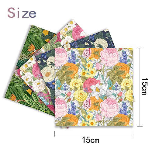 image for qianshan Origami Paper Kit 50 Sheets 6 Inch Square Double Sided Color 