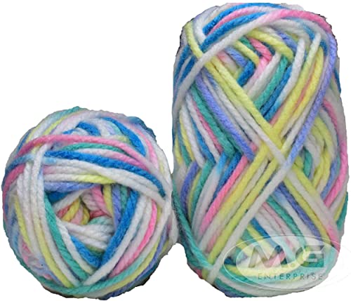 Image of GANGA Knitting Yarn Thick Chunky Wool, Motu Blue Lily 200 GMS Best Used with Knitting Needles, Crochet Needles Wool Yarn for Knitting.-LB Art-ADJJ