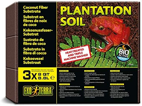 Exo Terra PT2771 Plantation Soil - 3 x 8 Quart (3 x 8.8 L)