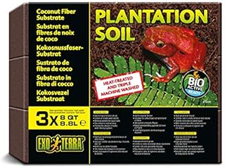 Exo Terra Plantation Soil Substrate, 3 x 8.8 Litre , 3 count (Pack of 1)