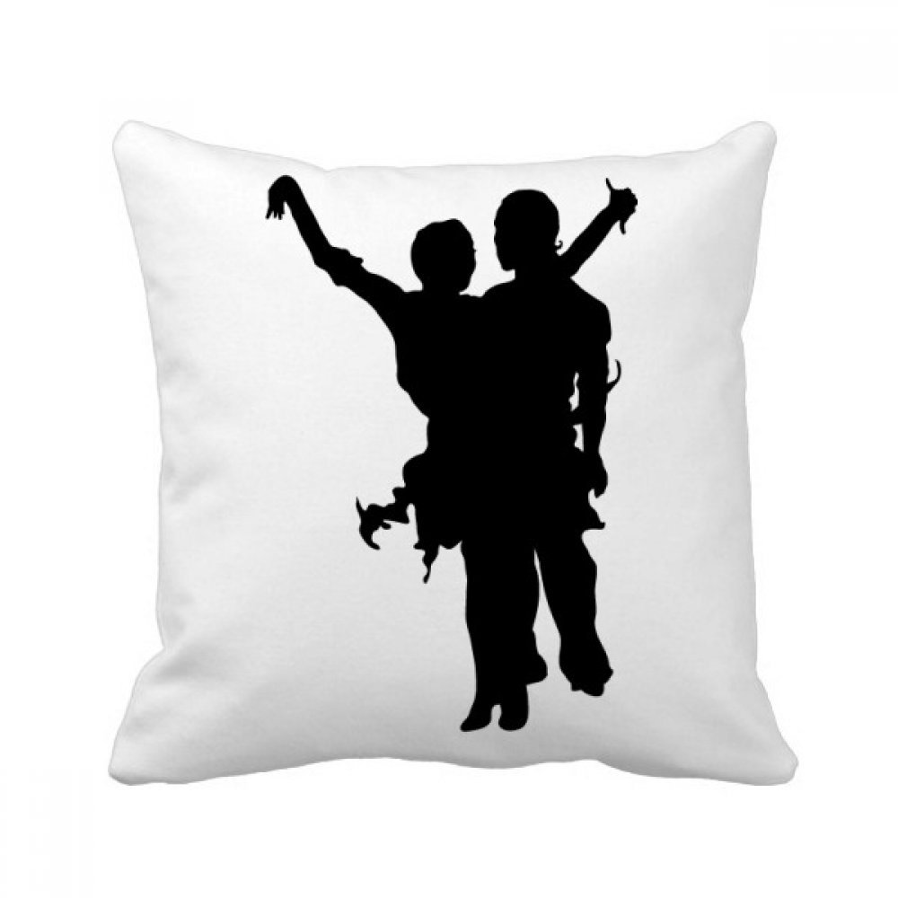 Coussin danseur duo art 40x40 cm cadeau idéal multicolore pour passionnés de danse