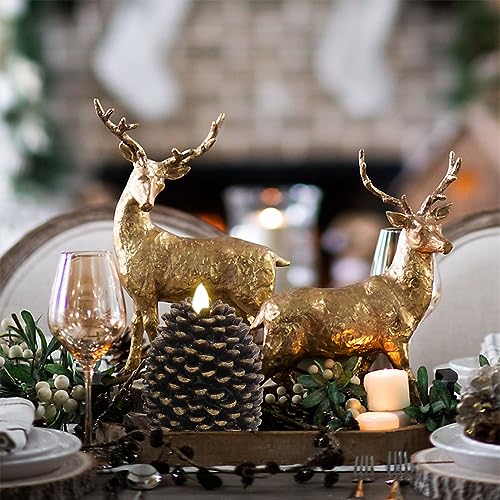 Eldnacele PC002-B Led Pine Cone Candles, Battery Operated Flameless Candles thumb #3