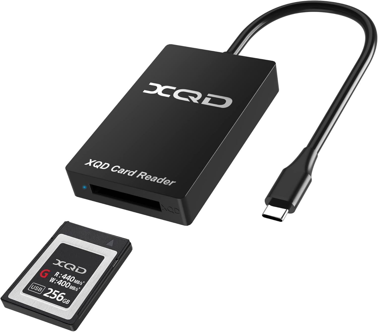 XQD Card Reader - 5Gbps USB C XQD Memory Card Reader Adapter Compatible with G/M Series USB Mark Xqd Card, Lexar 2933x/1400x USB Mark XQD-Card for Android/Windows/Mac OS/Linux/iPhone 16 15