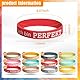 48 Stück Motivationsarmbänder Kinder, Motivierendes Silikonarmband Kinder in Mutmache, Inspirierenden Sprüchen Silikon Armbänder, Motivationsarmbänder Party Mitgebsel für Teenager Schüler Studenten